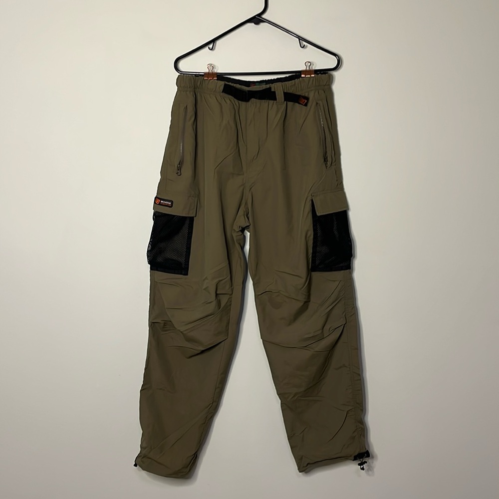 Bronze 56K Mesh Cargo Pants - Green L/34
